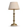 Louis-Philippe candlestick in guilloché brass mounted as a lamp - Moinat - Table lamps