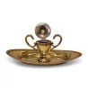 Brass inkwell. Parisian work, 20th century. - Moinat - Office accessories, Inkwells