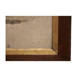 幅描绘法国战舰的复制画
