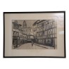 代表……中一条老街的石版画表 - Moinat - 画 - 各种的