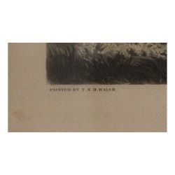 Painting of an engraving “A pleasant ride home” signed T.N.H WALSH …