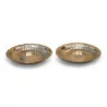 Pair of small Puiforcat plates including one in silver … - Moinat - Silverware