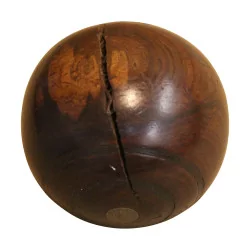 Walnut wood ball.
