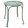 Gartenhocker „Valy“ aus Schmiedeeisen, hellgrün lackiert (RAL). - Moinat - ShadeFlair