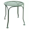 \"Valy\" garden stool in wrought iron painted pale green (RAL - Moinat - ShadeFlair