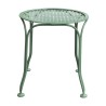 Gartenhocker „Valy“ aus Schmiedeeisen, hellgrün lackiert (RAL). - Moinat - ShadeFlair