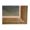 Tableau peinture sur bois représentant une barque vaudoise … - Moinat - Tableaux - Paysage