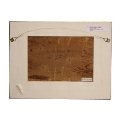 Tableau peinture sur bois représentant une barque vaudoise …