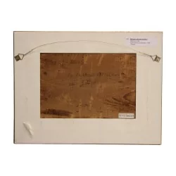 Tableau peinture sur bois représentant une barque vaudoise …