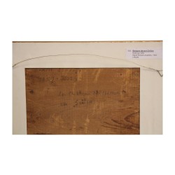 Tableau peinture sur bois représentant une barque vaudoise …