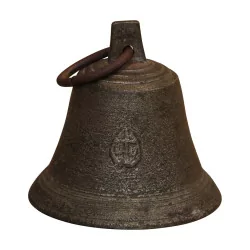 Bronze bell with anchor and cross symbol