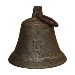 Bronze bell with anchor and cross symbol