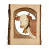 Relief de vache de Brienz en bois sculpté et peint, par un des - Moinat - VE2022/3