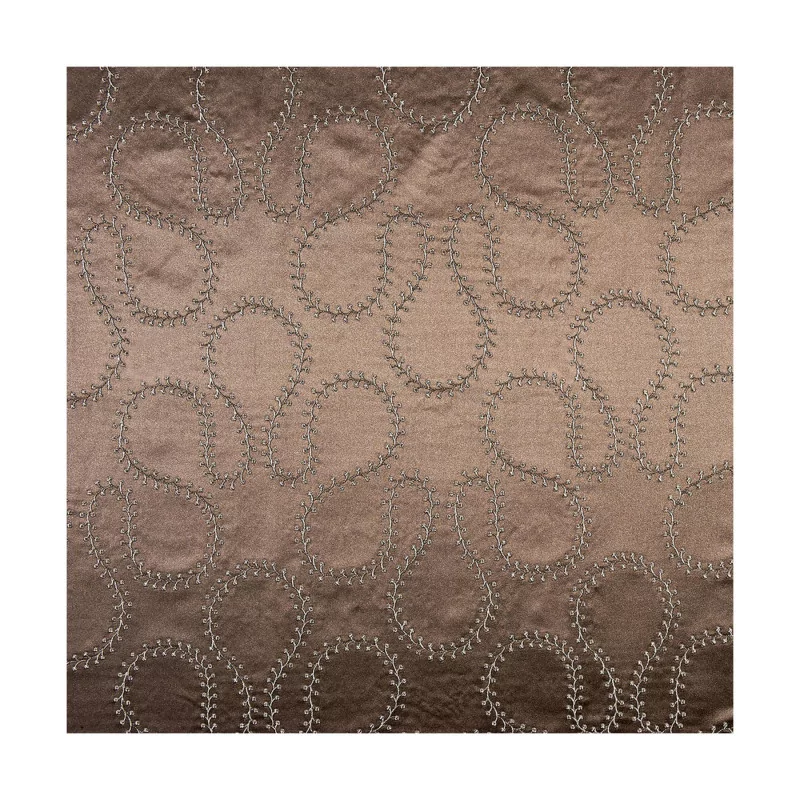 Fabric “Chocolate Embroidered Lace” by Atelier Guggisberg by the meter … - Moinat - Decorating accessories