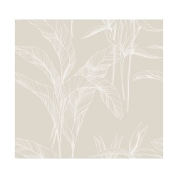 Tissu “Infini Végétal Blanc” by Atelier Guggisberg au mètre de …