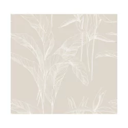 Tissu “Infini Végétal Blanc” by Atelier Guggisberg au mètre de …
