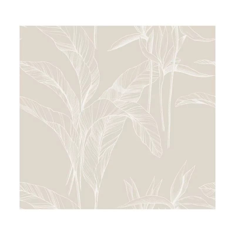 Tissu “Infini Végétal Blanc” by Atelier Guggisberg au mètre de … - Moinat - Accessoires de décoration