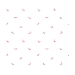 Tissu “Voile Papillons Violets” by Atelier Guggisberg au mètre …