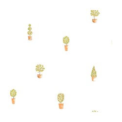 Tissu "Voile Citronniers Oranges" by Atelier Guggisberg