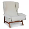Moderner Sessel Frattini Designjahr 1950 mit Stoffbezug - Moinat - Armlehnstühle, Sesseln