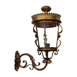 настенный светильник из полихромного кованого железа. Италия, 20 век.