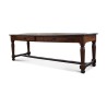 pine farm table with 2 drawers, turned legs, … - Moinat - Dining tables