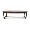 pine farm table with 2 drawers, turned legs, … - Moinat - Dining tables