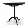 Table with cast iron base and solid beech top. - Moinat - Dining tables