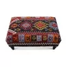 Banquette kilim avec pieds tournés noirs. - Moinat - Canapés Banquette kilim avec pieds tournés noirs. - Moinat - Canapés