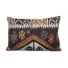 Kilim cushion with 1 side in pink linen. - Moinat - Cushions, Throws