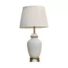 белая лампа-ваза с 4 лапками из позолоченной бронзы и … - Moinat - Настольные лампы