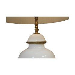 white vase lamp with 4 claw feet in gilded bronze and …