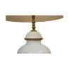 white vase lamp with 4 claw feet in gilded bronze and … - Moinat - Table lamps