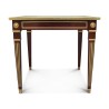 Table in mahogany-coloured cherry wood decorated with bronzes with … - Moinat - End tables, Bouillotte tables, Bedside tables, Pedestal tables