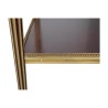 Table in varnished mahogany veneer decorated with gold-finish bronzes … - Moinat - End tables, Bouillotte tables, Bedside tables, Pedestal tables