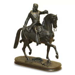 Bronze représentant Joachim MURAT (1767-1815) militaire …