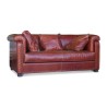 Design-Sofa aus rotbraunem Vollnarbenleder mit 3 … - Moinat - Sofas, Couchs