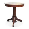 Louis-Philippe small round table in solid ash with foot - Moinat - End tables, Bouillotte tables, Bedside tables, Pedestal tables