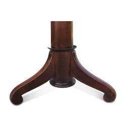 Louis-Philippe small round table in solid ash with foot