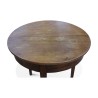 Table ronde Directoire en noyé à 3 pieds fuseaux. Suisse Vaud, - Moinat - Tables de salle à manger