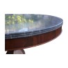 Charles X round table in mahogany with gray marble top … - Moinat - End tables, Bouillotte tables, Bedside tables, Pedestal tables