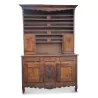 Buffet bressan in walnut and ash in 2 parts. France, 18th. - Moinat - Buffet, Bars, Sideboards, Dressers, Chests, Enfilades