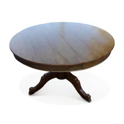 стол в стиле Луи-Филиппа из красного дерева с центральной ножкой и …