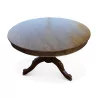 Louis-Philippe 桃花心木桌子，中央桌腿和…… - Moinat - 餐桌