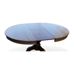 Louis-Philippe mahogany table with central leg and …