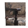 Fauteuil Louis XIII tissu "Damas soie grise" - Moinat - Fauteuils