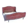 Bois de lit “Corbeille” style Louis XV recouvert de velours de … - Moinat - Bois de lit