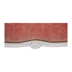 Korbbett im Louis XV-Stil 180 x 200 cm mit Samtbezug