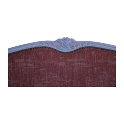 Korbbett im Louis XV-Stil 180 x 200 cm mit Samtbezug