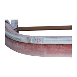 Korbbett im Louis XV-Stil 180 x 200 cm mit Samtbezug